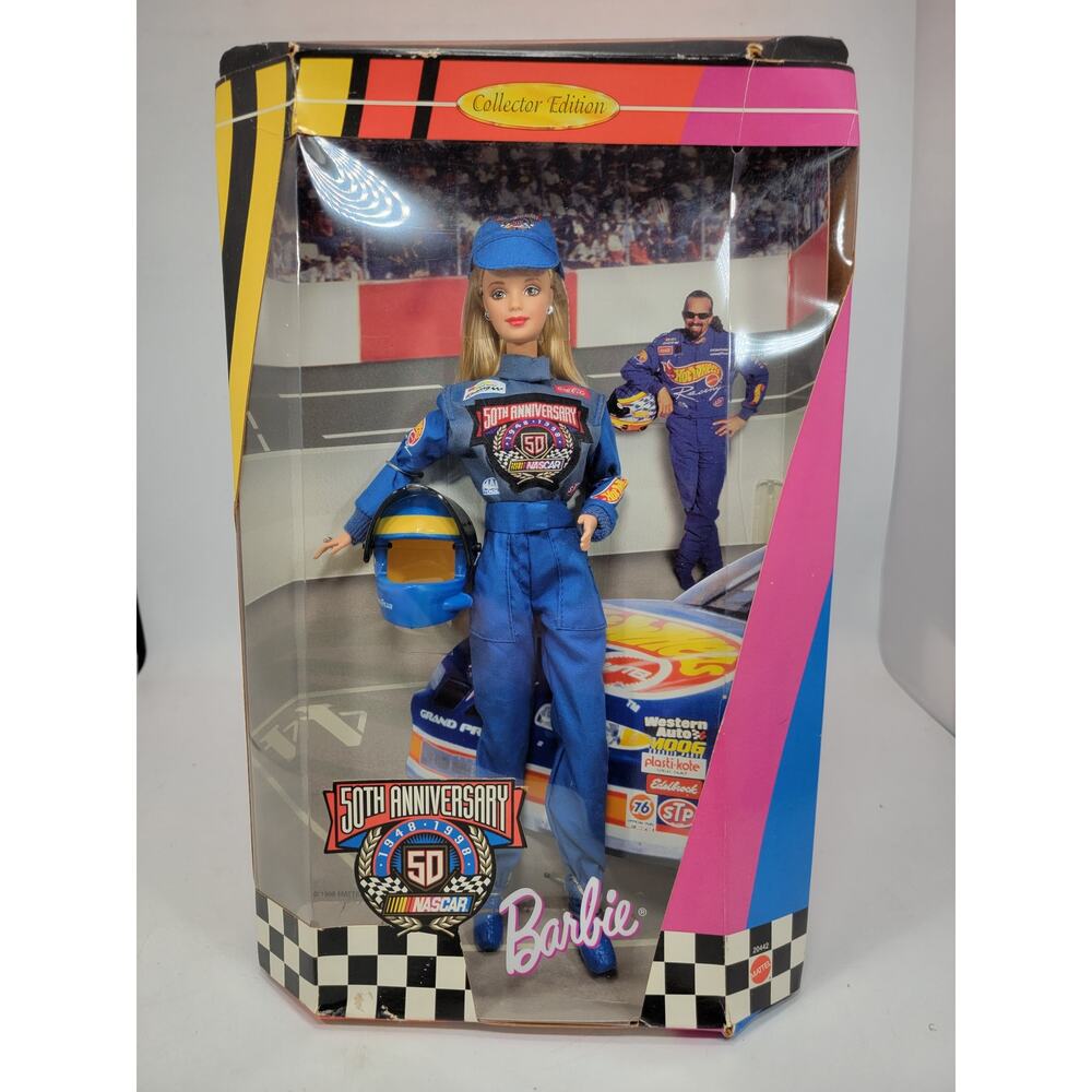 1998 Mattel Nascar 50th Anniversary Barbie Doll #20442 Collector Edition NRFB